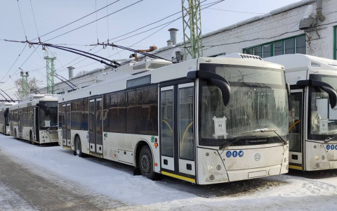 В Чебоксары завезли 36 новых троллейбусов