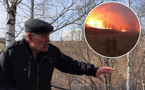 Шесть жителей с лопатами защищали деревню от пламени: "Ежегодно поджигают школьники"