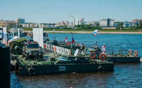 Чебоксары встретили уникальную экспедицию Понтонных подразделений инженерных войск