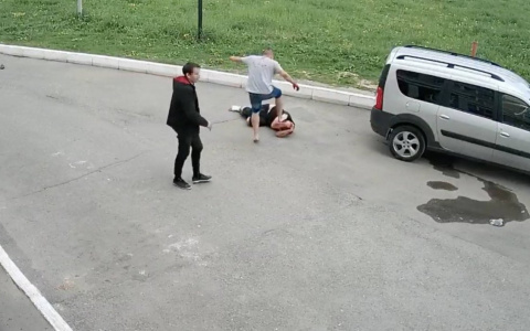 В Новочебоксарске двое мужчин устроили драку: прохожий попытался их разнять, но его самого чуть не побили