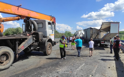 Мужчина погиб в ДТП при столкновении двух грузовиков, есть пострадавшие