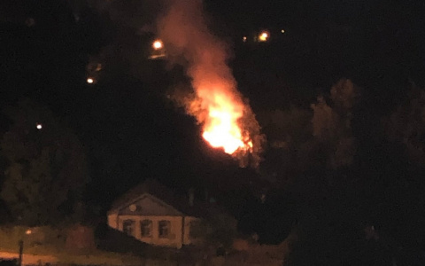 В Благовещенском районе вспыхнул частный дом