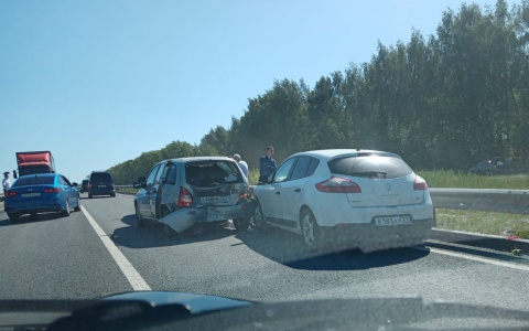 Из-за аварии в Цивильском районе образовалась пробка