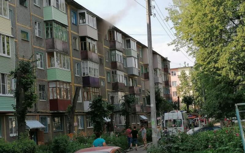 Рано утром в Новочебоксарске вспыхнул пожар в квартире