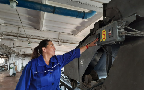 Чебоксарка показала свою работу на элеваторе изнутри: пульт, сепараторы и конвейерные ленты для зерна