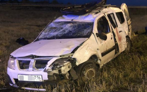 В Ядринском районе легковушка с пассажирами улетела в кювет: есть погибший и пострадавшие