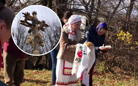 В нескольких километрах от Чебоксар построили памятный столб с головами животных: "Это место силы!"