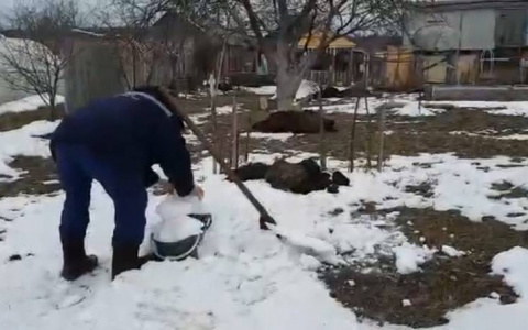 Жители деревни в Моргаушском районе топят снег из-за нехватки воды