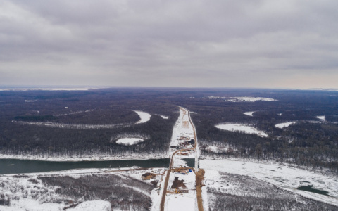 В Шумерлинском районе возвели два мобильных завода: строят мост через Суру