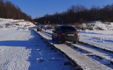 Между Чувашией и Нижегородской областью открыли ледовую переправу