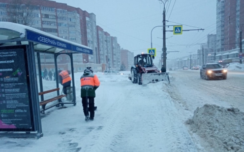 Чебоксары откапывают от снега: на улицы вышли рабочие и техника