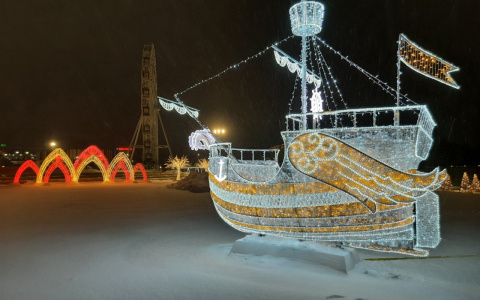 Спустя пару дней новогодняя атмосфера начнет пропадать с чебоксарских улиц