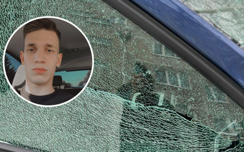 В Чебоксарах неизвестный вредитель сбрасывает по ночам на припаркованные машины стеклянные бутылки