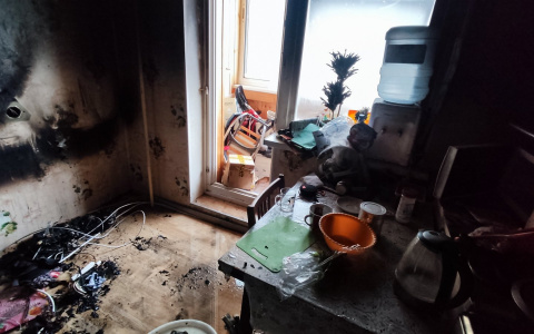 В Чебоксарах во время пожара в квартире пострадал 11-летний мальчик