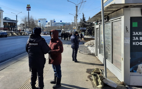 В Чебоксарах полицейские пресекли проведение возможной несогласованной акции