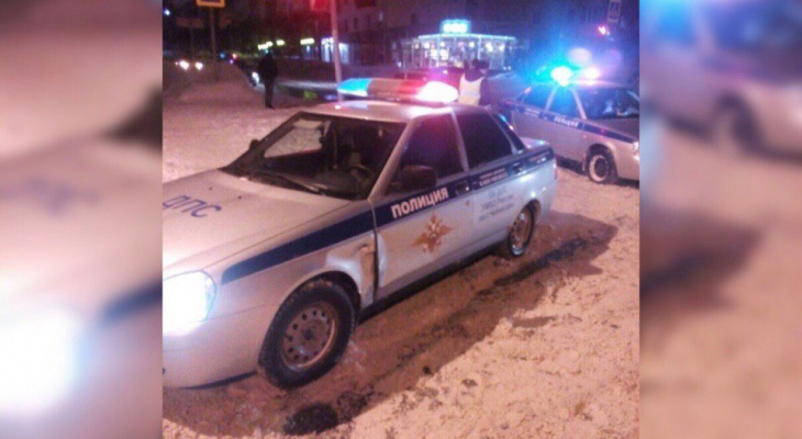 В Чебоксарах ГИБДД пожертвовала две патрульные машины, чтобы остановить пьяного водителя