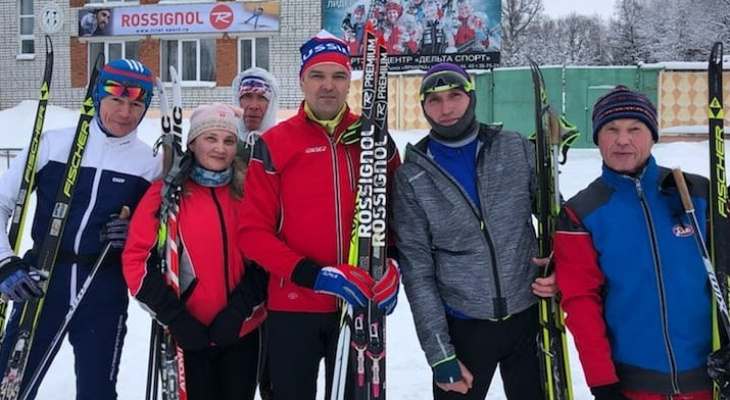 Михаил Игнатьев первый день года провел на лыжне