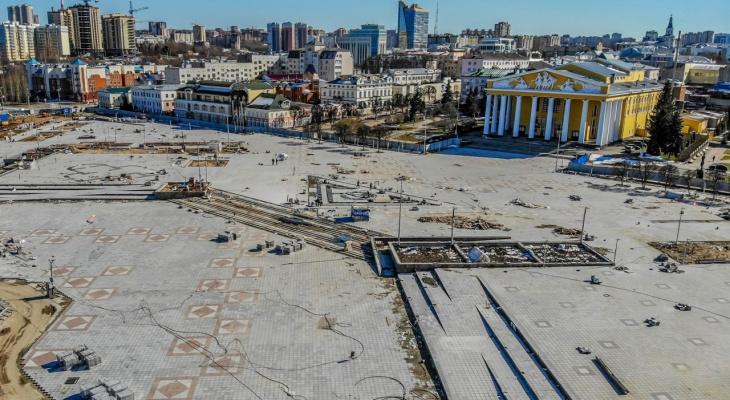 Красную площадь Чебоксар пообещали открыть к лету