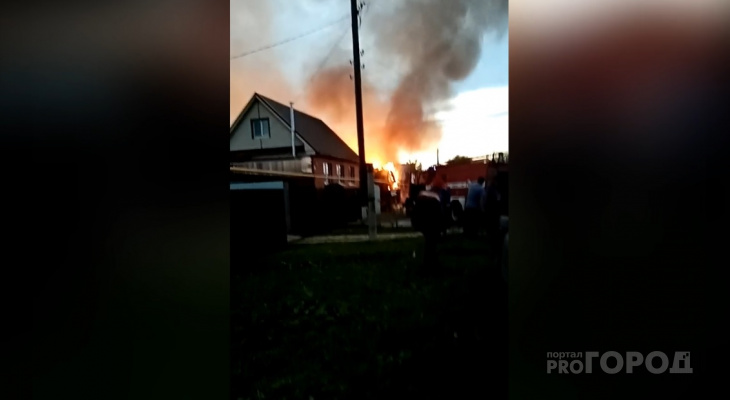 В Мариинско-Посадском районе дотла сгорел жилой дом В Мариинско-Посадском районе дотла сгорел жилой дом