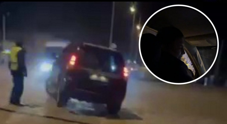 В Батырево водитель на видео посылал полицейского на три буквы и предлагал догнать его: "Давай выйдем раз на раз"