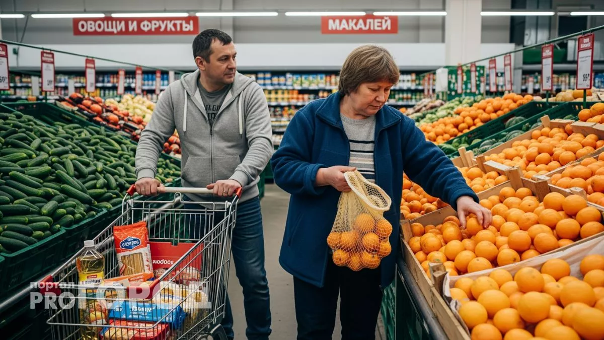 Покупатели сметают с полок "Светофора" товары по смешным ценам и набивают тележки под завязку