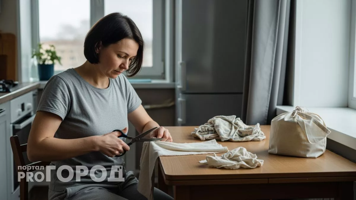 Старые простыни и пододеяльники превращаются в нужных домашних помощников за 15 минут