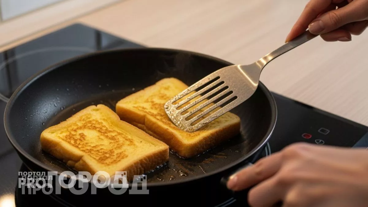 Вместо молока добавьте ложку майонеза – и гренки станут нежнее, чем в детстве