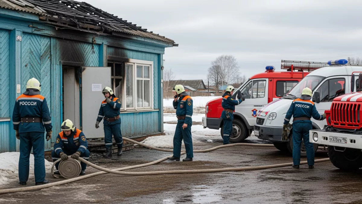 Магазин в деревне сгорел за полчаса из-за электрики
