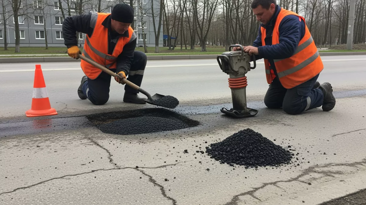 50 квадратных метров за день: чувашские дорожники ускорили ямочный ремонт