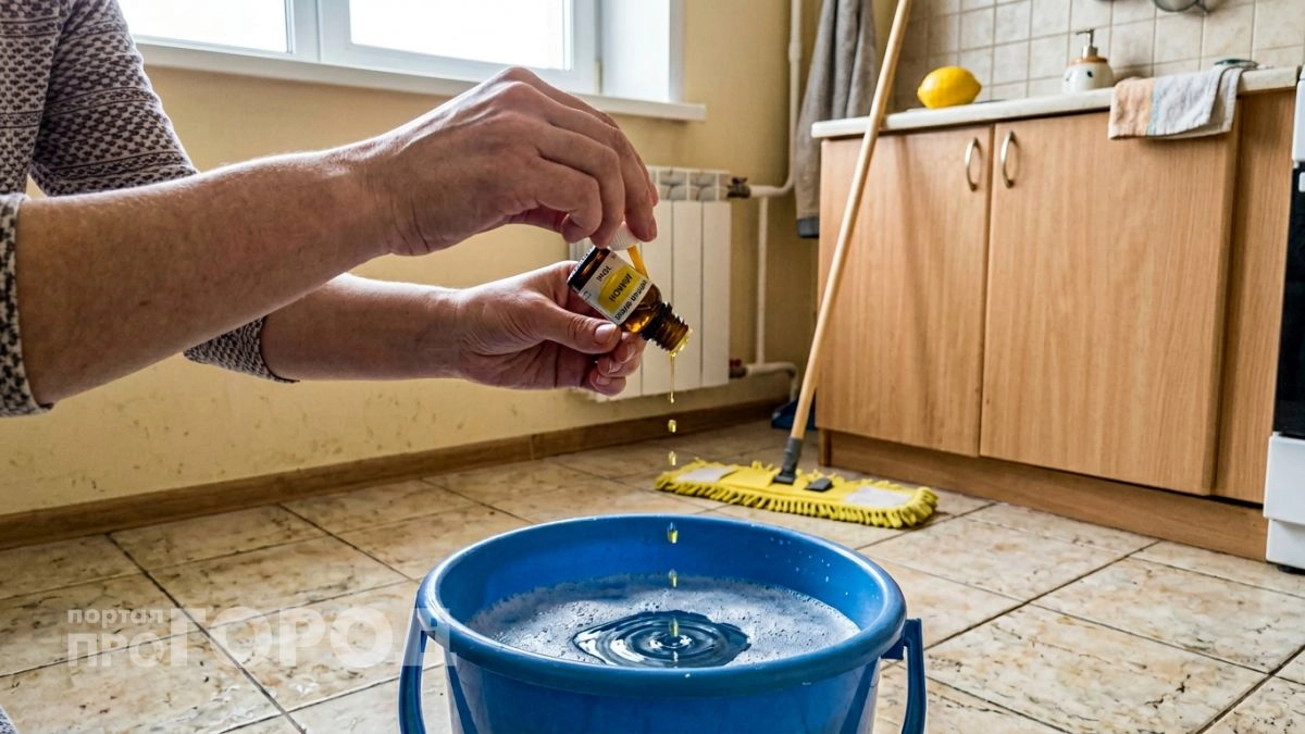Пара капель в ведро при уборке — и квартира пахнет свежестью несколько дней