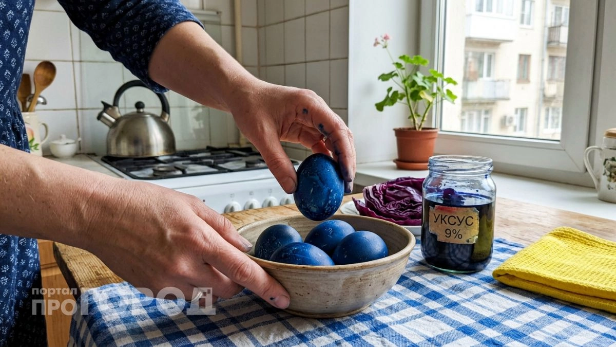 Больше не пачкаю кастрюли шелухой и крашу яйца простым овощем ради роскошного цвета драгоценных камней