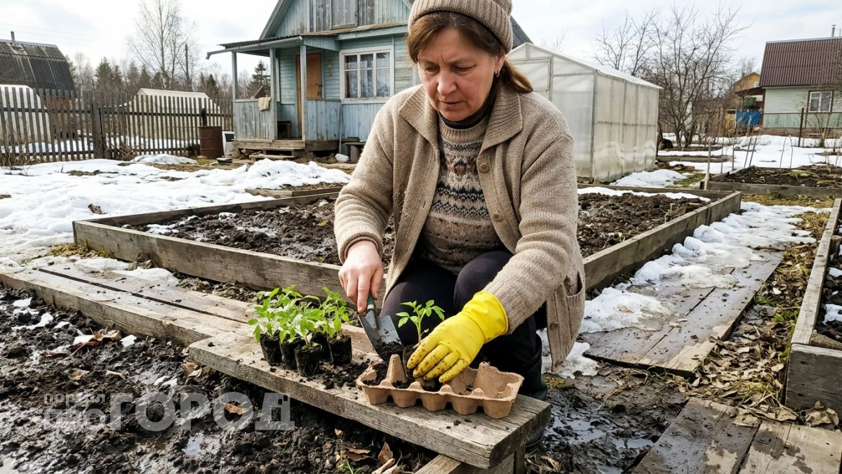 Всю зиму складывала яичные лотки на балконе — весной они заменили мне и рассадники и мульчу на грядках