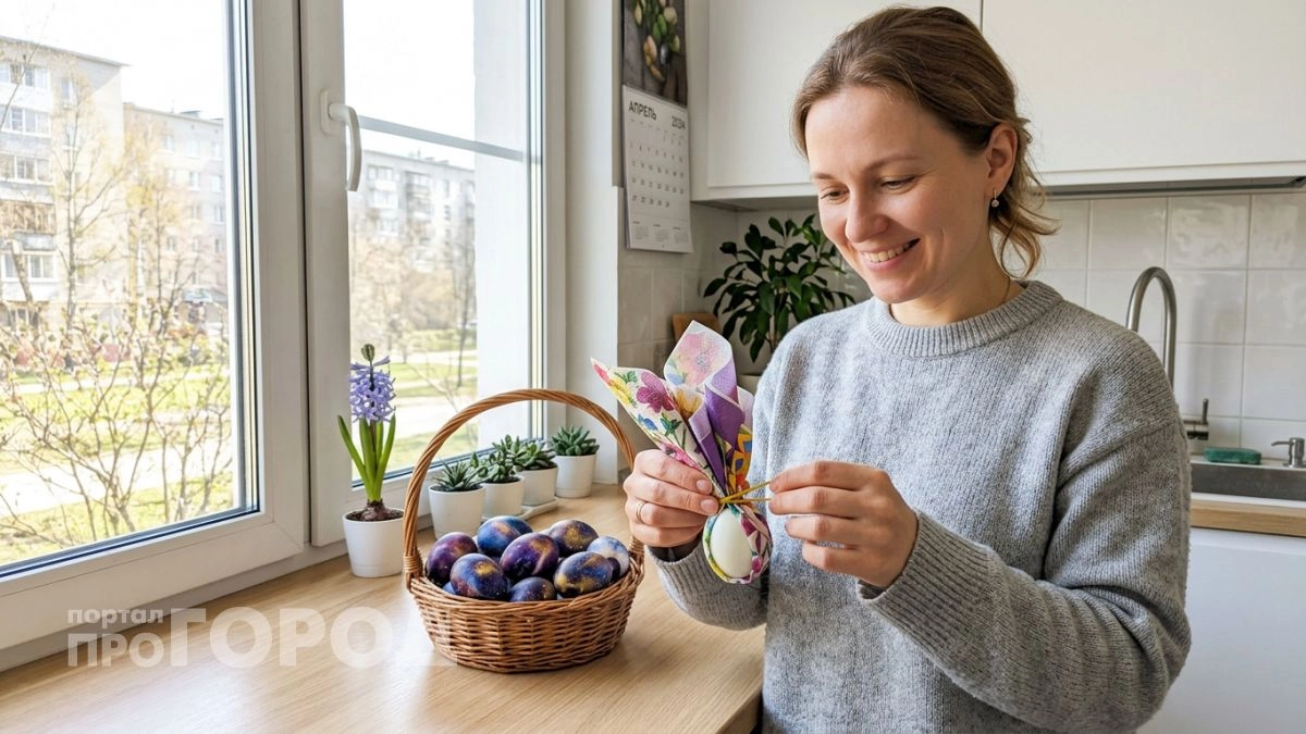 Заварку и марлю превращаю в космический узор на пасхальных яйцах — вся родня думает что это магия