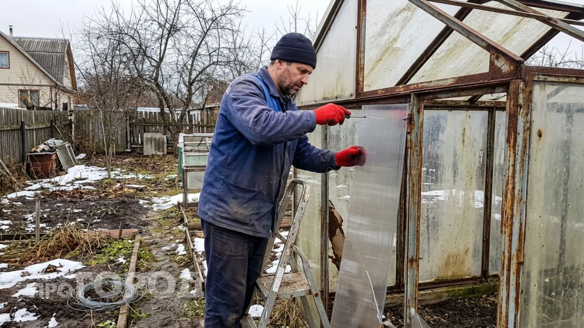 Перекрыл теплицу вместо поликарбоната другим материалом — он дешевле, не трескается и служит вдвое дольше