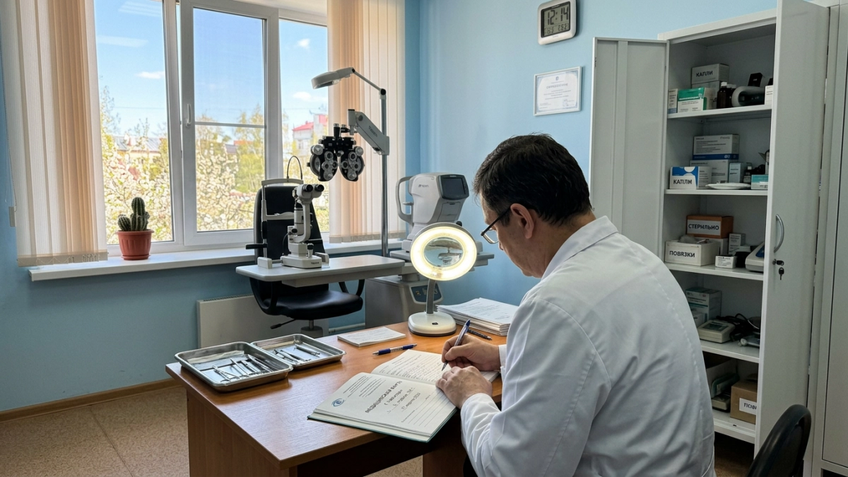 Офтальмологи в Чебоксарах извлекли 20-сантиметрового червя из глаза пациента