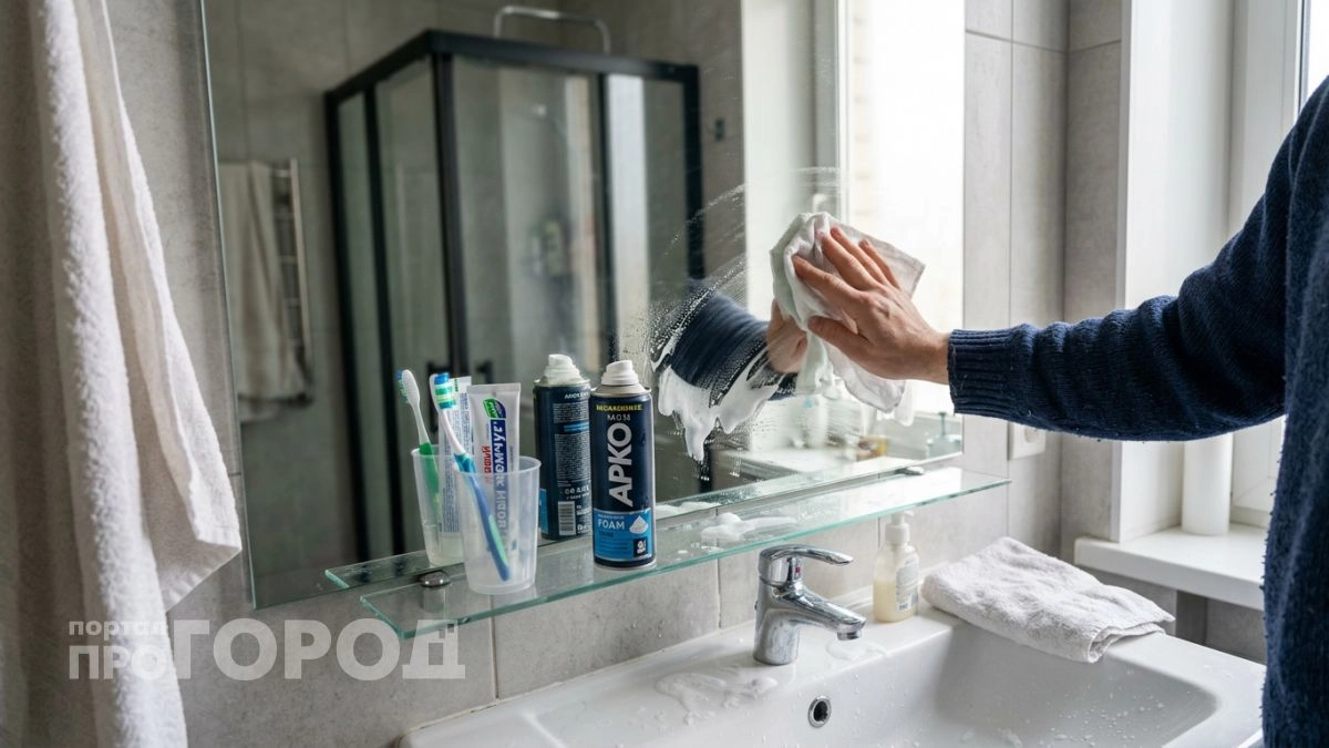 Беру копеечную пену для бритья и протираю все в квартире – блеск держится неделю без единого разводa