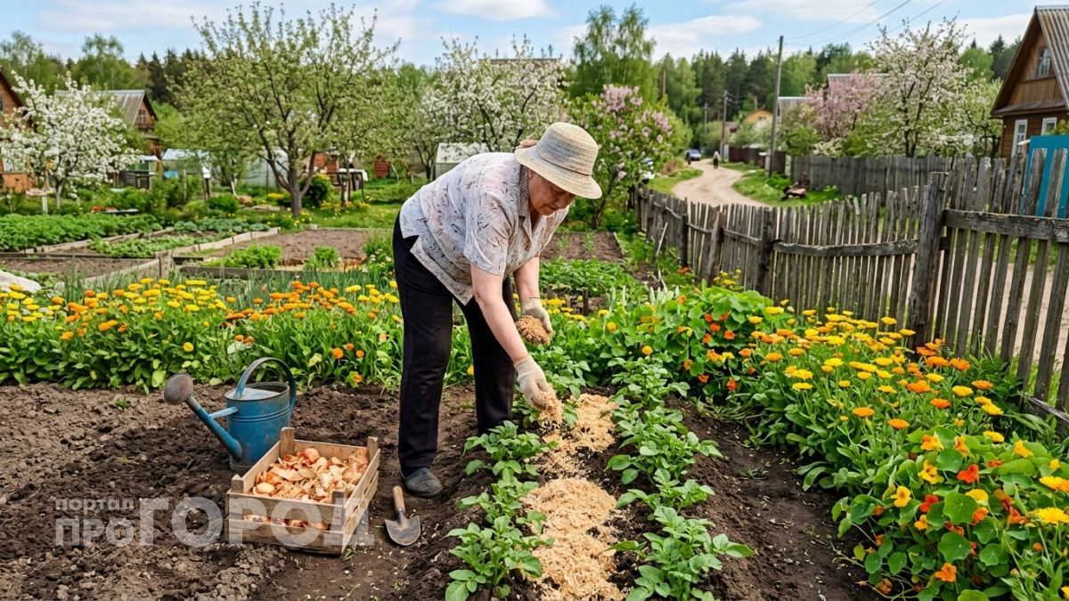 Забыла про химию, после того как посадила этот цветок рядом с картошкой: жуки обходят огород стороной