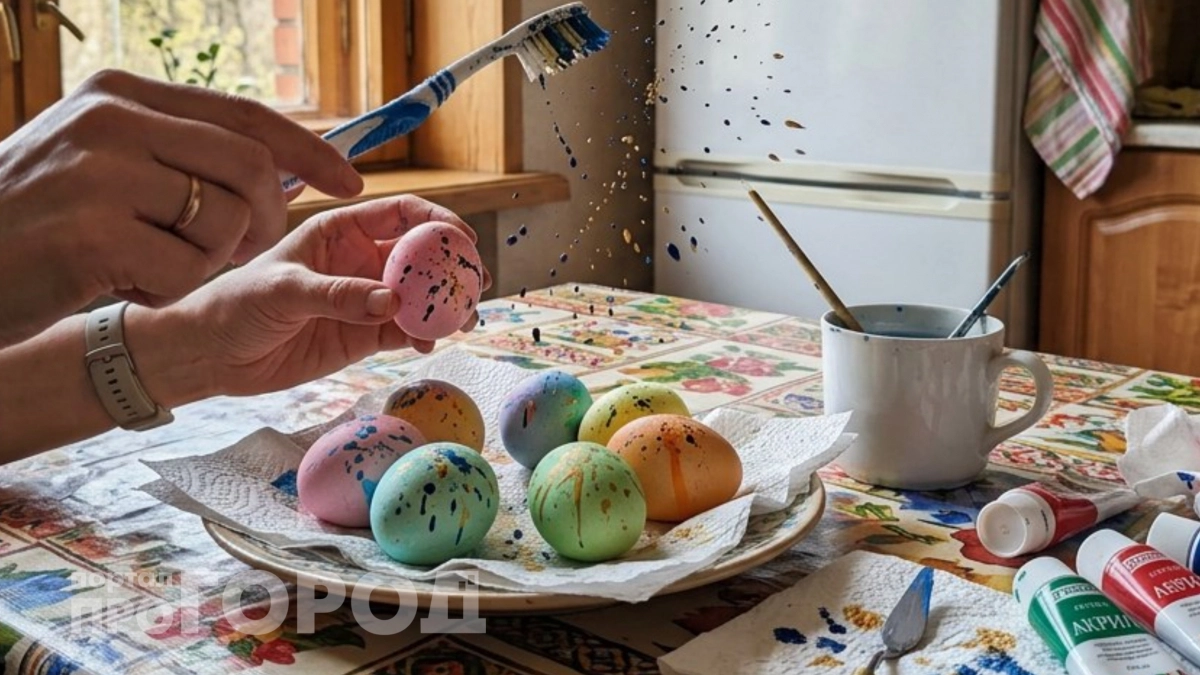 Как покрасить яйца, чтобы все спросили «как ты это сделала»: нужны только воск, нитки и зубная щетка – 4 способа 