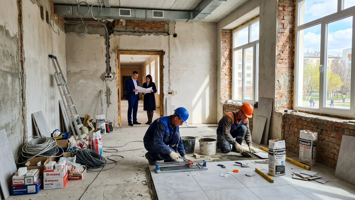 «Народный контроль» проверил капремонт в одной из 16 школ Чебоксар