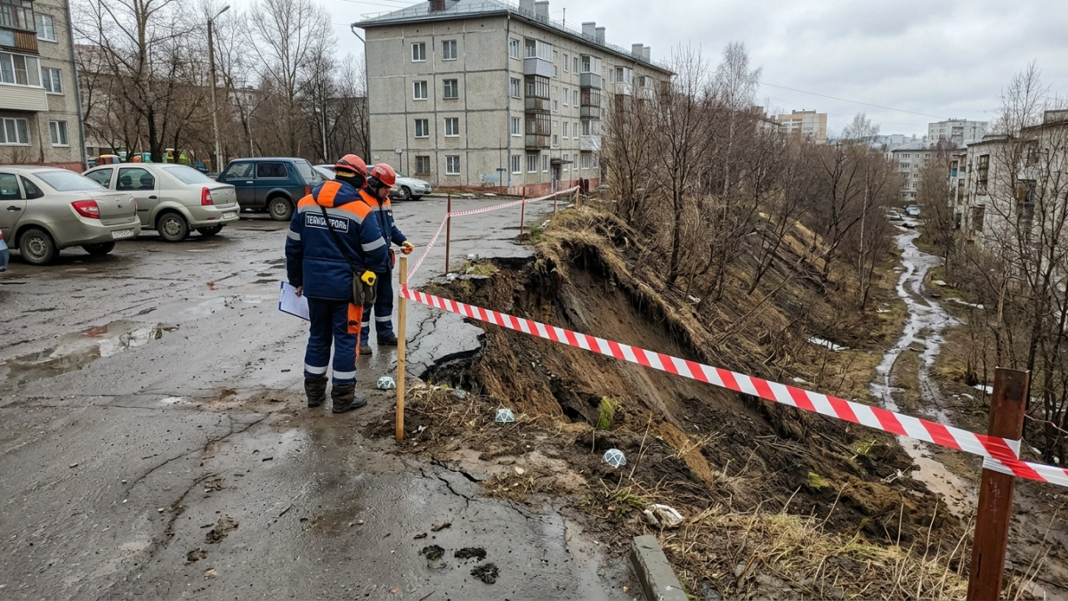 Сход грунта в Новочебоксарске, паводковая ситуация и отключения ЖКХ: главные новости за 9 апреля