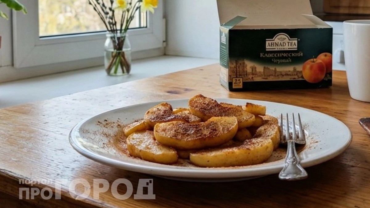 Забыла про жирные торты и калорийные пирожные: отличный постный десерт из жареных яблок