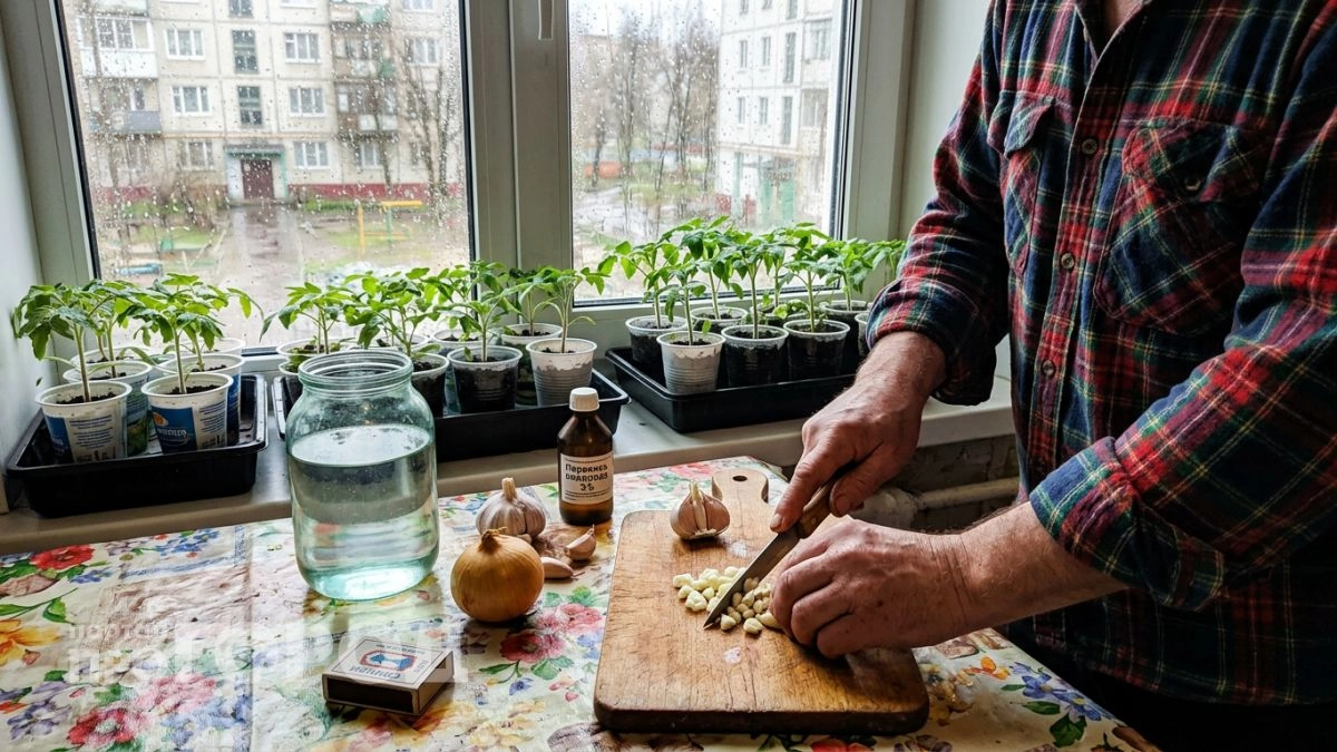 Забудьте про обычный полив: этот доступный раствор заставит хилую рассаду томатов расти как на дрожжах