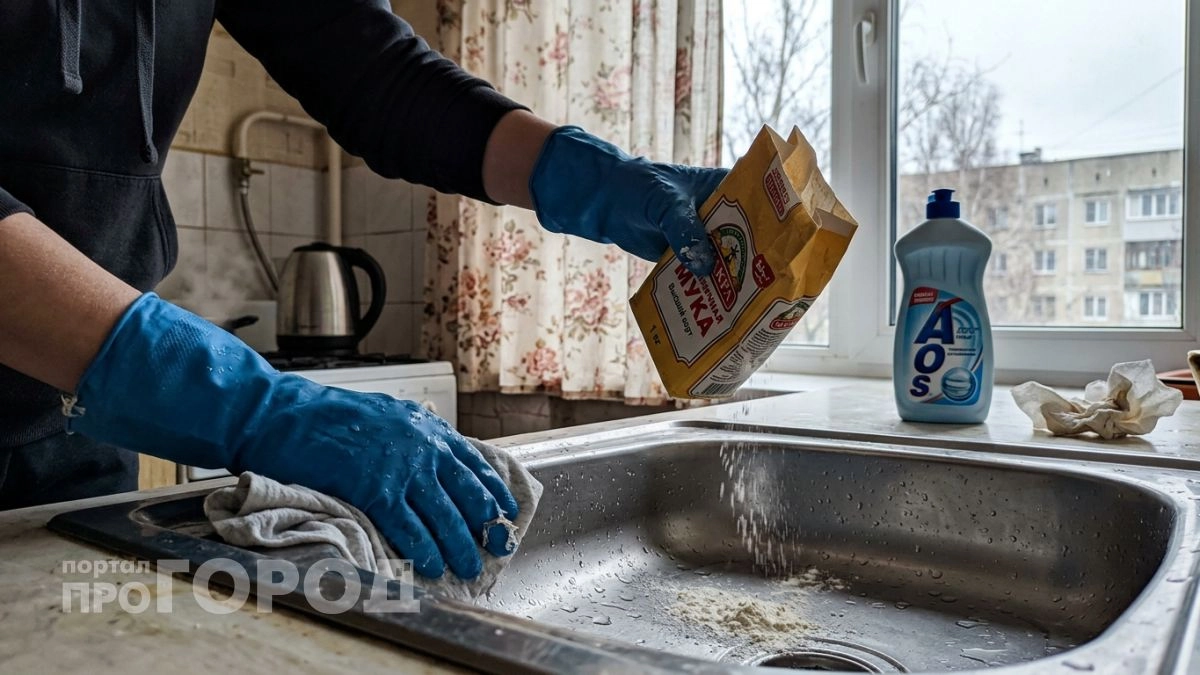 Забудьте про едкую химию: обычная мука вернет вашей мойке зеркальный блеск всего за пару минут без усилий