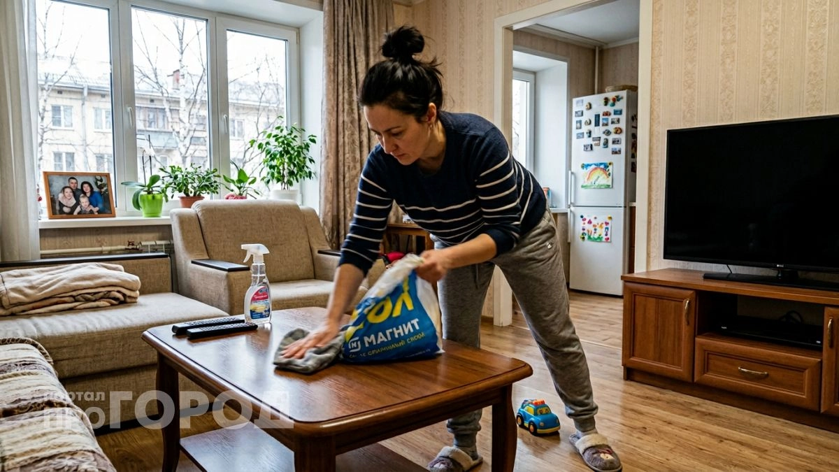 Забудьте про покупные средства для уборки: обычный пакет на руке собирает пыль до последней крошки за секунды