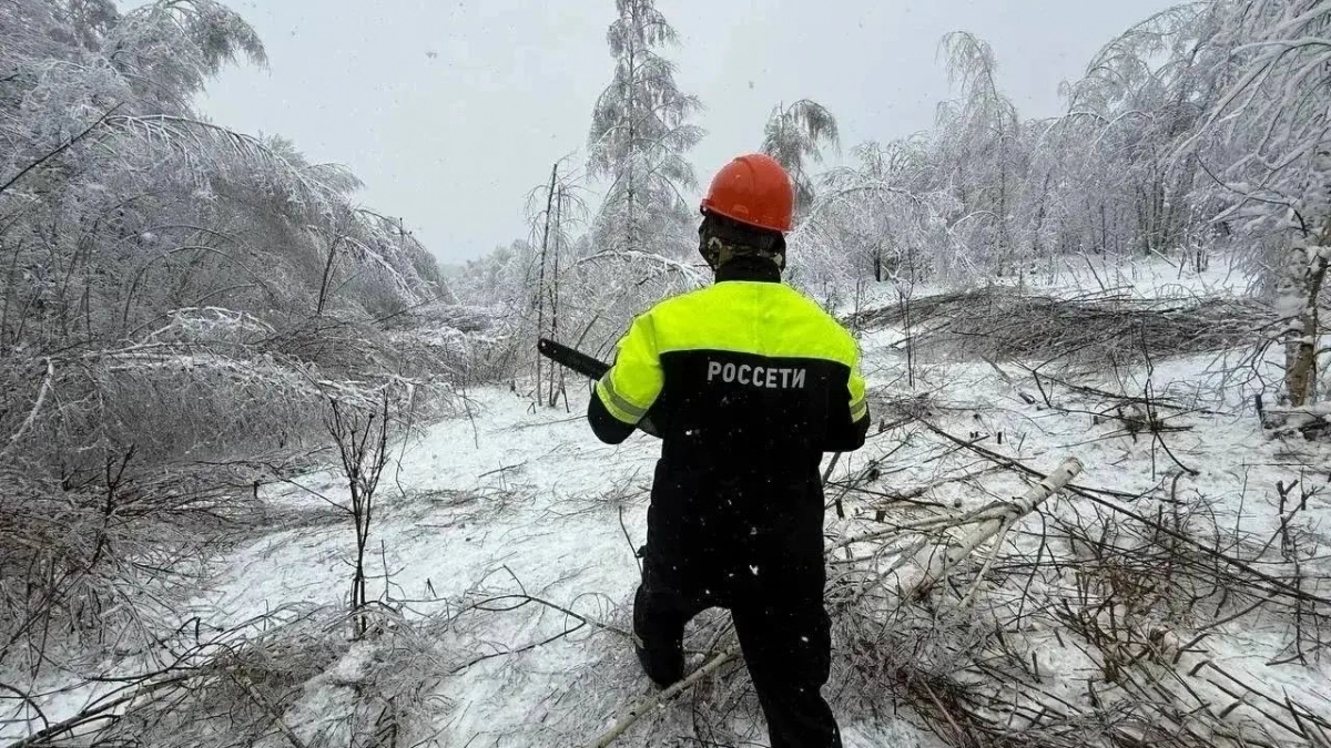 В Чувашии после ледяного дождя восстанавливают провода, крепления и изоляторы на ЛЭП