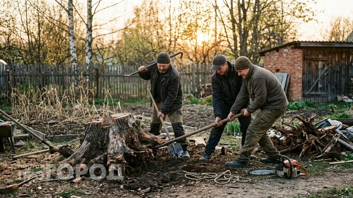 Больше не корчую пни лопатой: китайская методика позволяет удалить корень с участка без лишней нагрузки