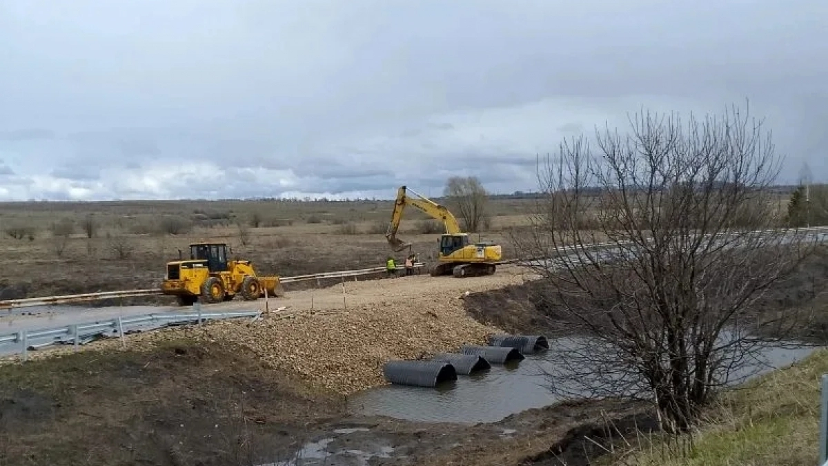 На границе Чувашии и Нижегородской области восстановили переправу, смытую паводком, возвратив дорогу между регионами