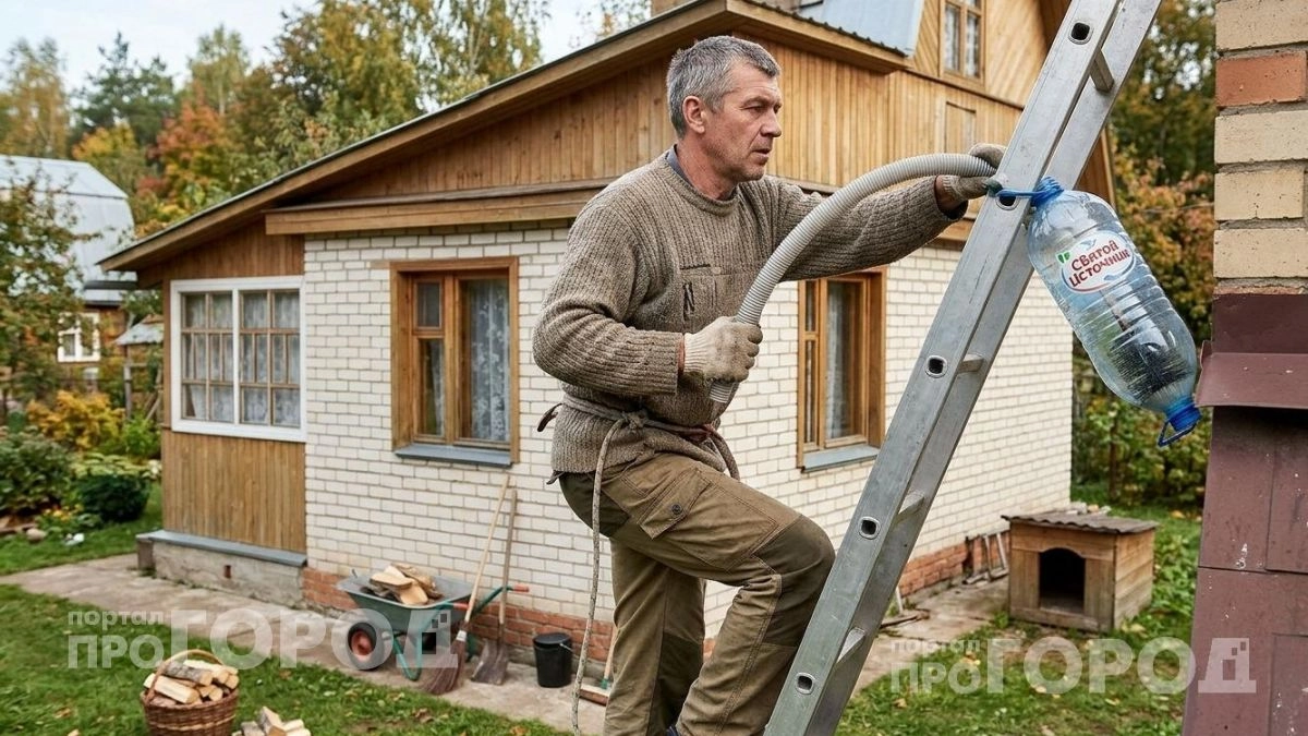 Хватит тратить деньги на химию: достаточно одной пластиковой бутылки, чтобы вычистить всю сажу из дымохода