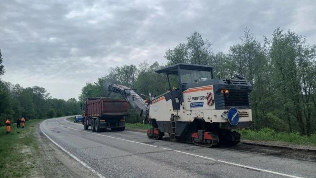 В Порецком округе стартовал капремонт трассы до Суры