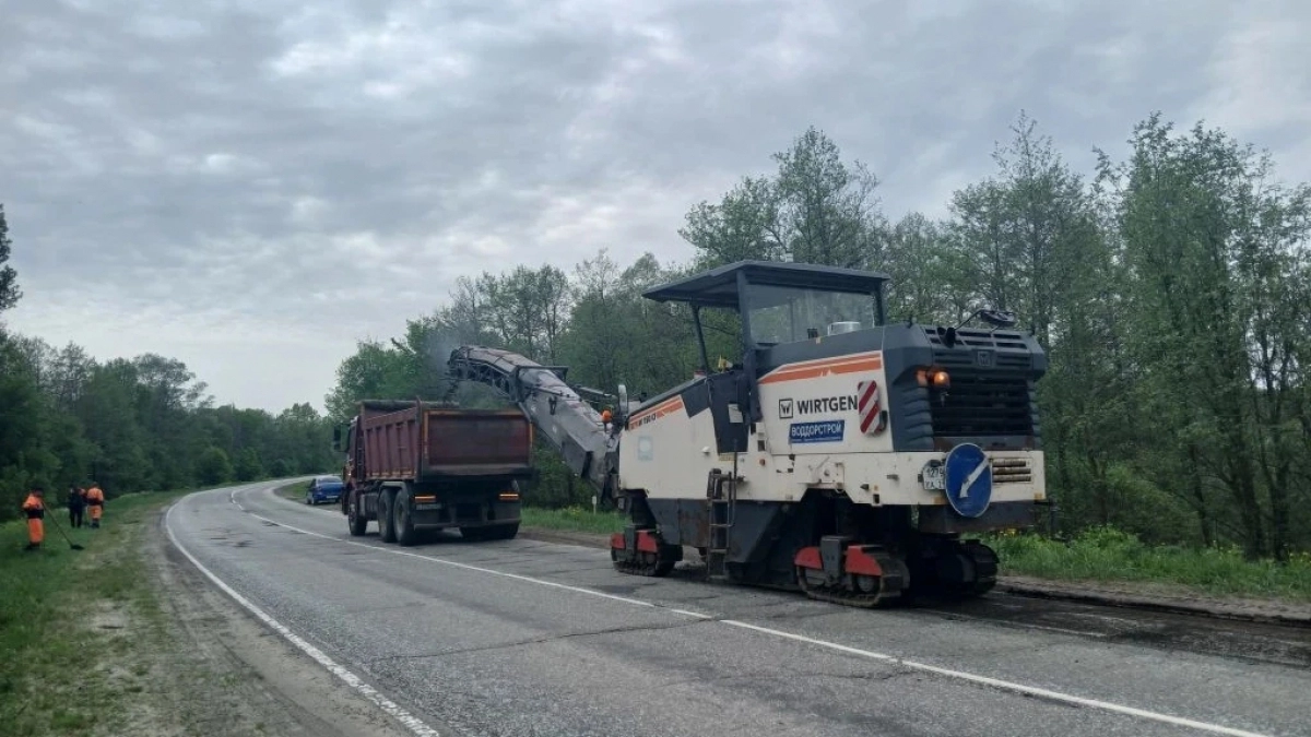 В Порецком районе приступили к ремонту региональной трассы